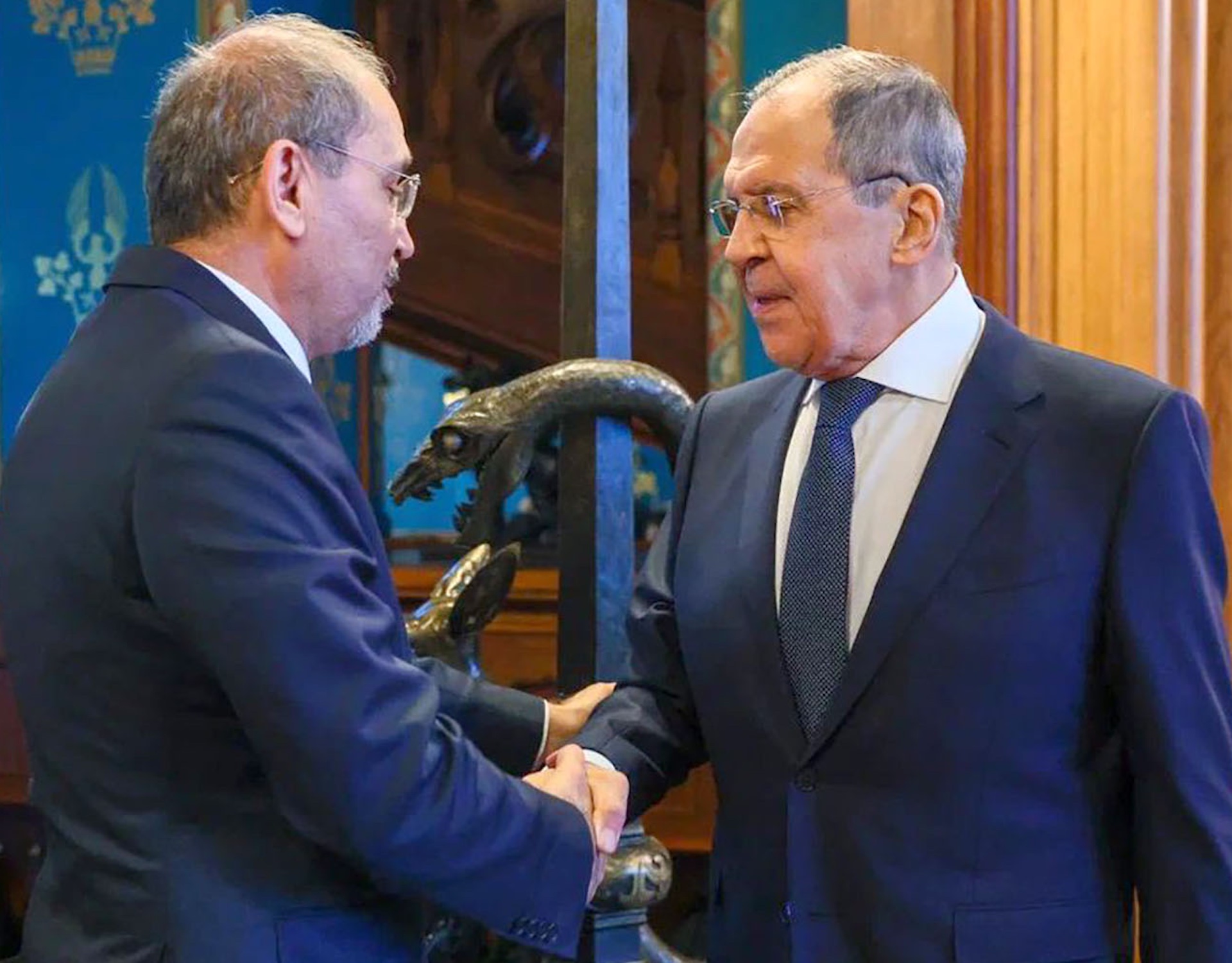  Deputy PM and FM of Jordan meet with Russian counterpart